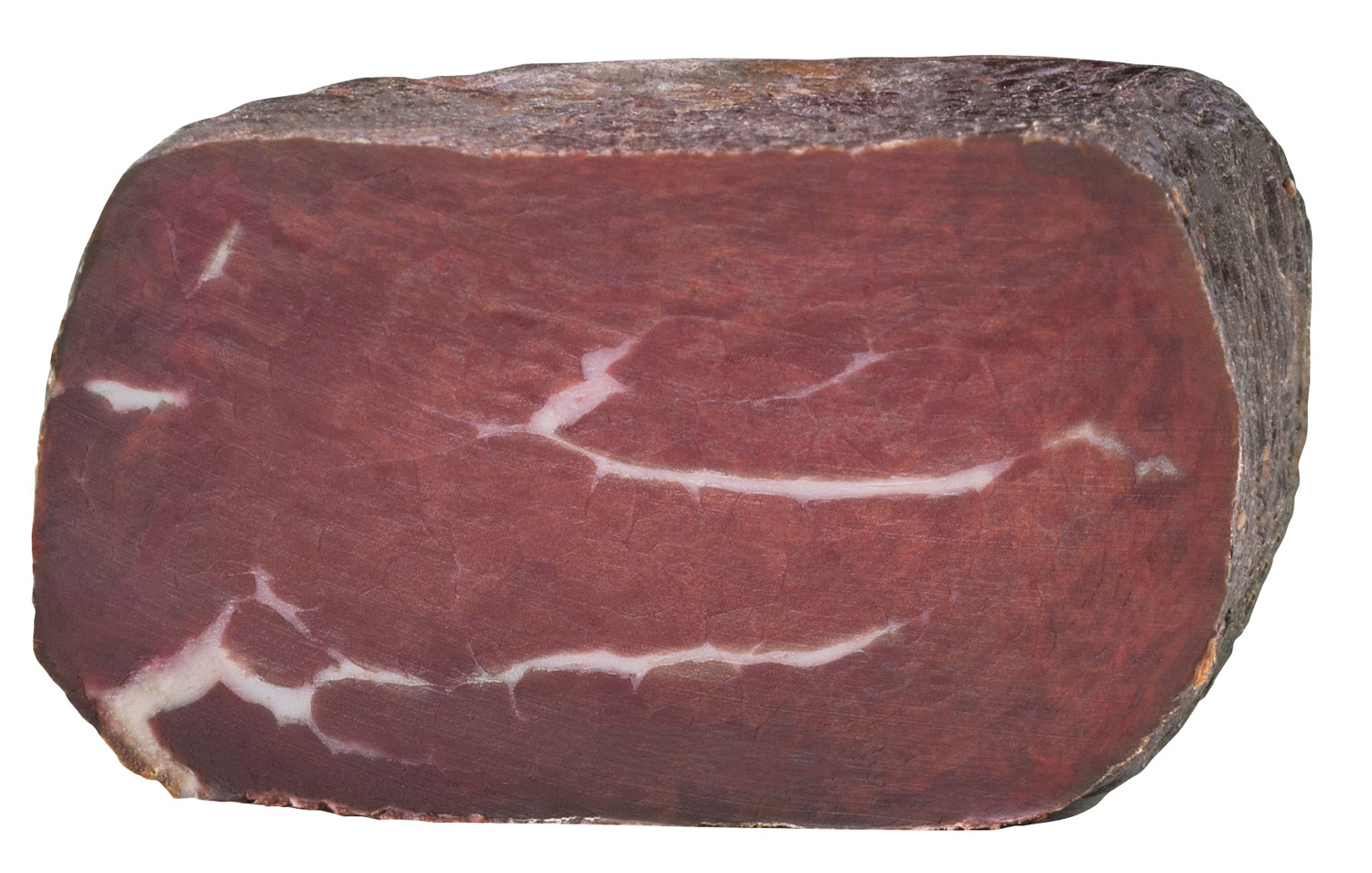 Südtiroler Rinderrohschinken, Anschnitt