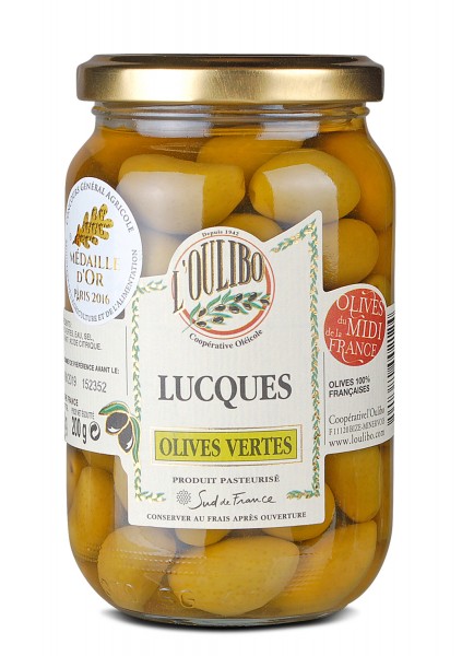 Grüne Lucques Oliven