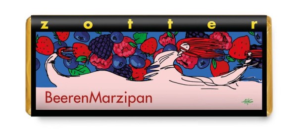BeerenMarzipan - Handgeschöpfte Schokolade [Bio]