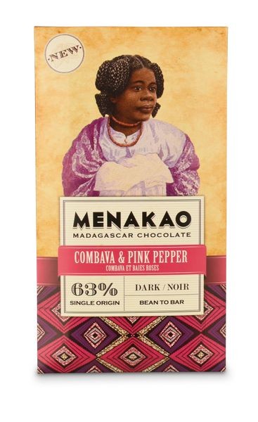 Combava &amp; Pink Pepper Dark Chocolate 63%